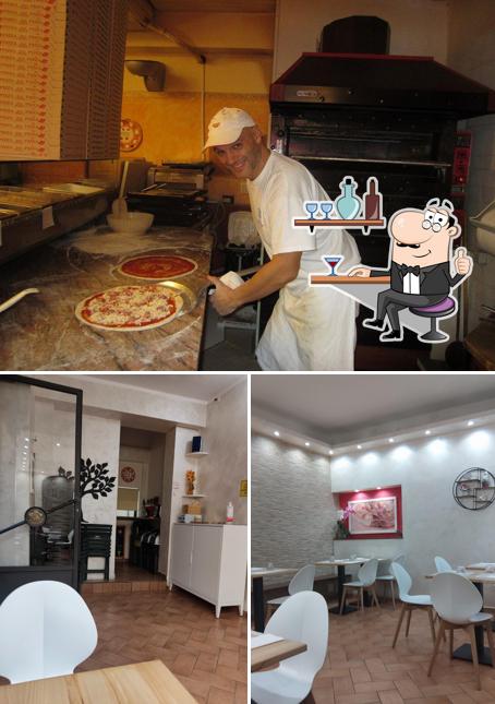 Gli interni di Pizzeria La Perla