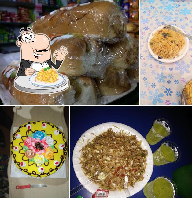 Spaghetti carbonara at New Classic Bakery