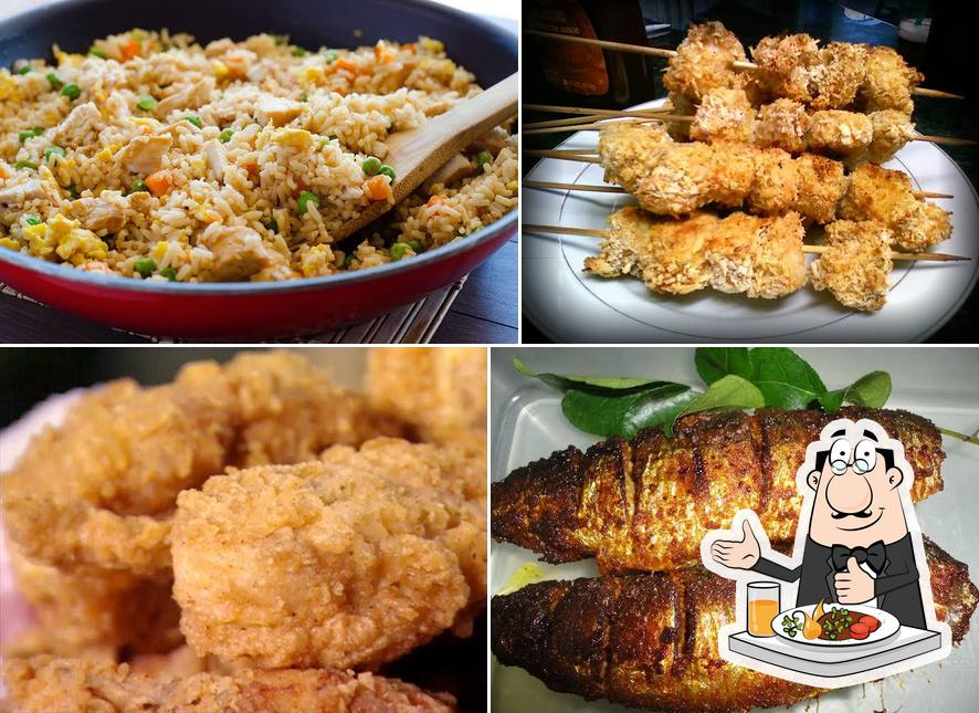 Meals at Aachi's fast food and chicken corner