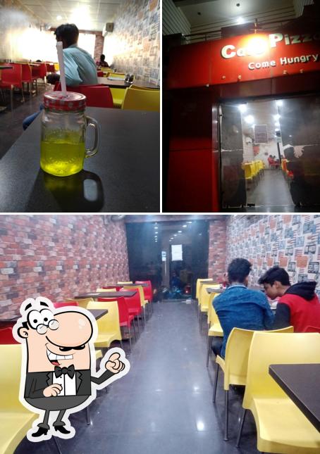 The interior of Cafe Pizza Box