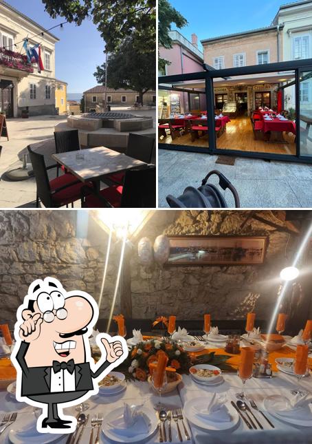 Gli interni di Konoba Croatika