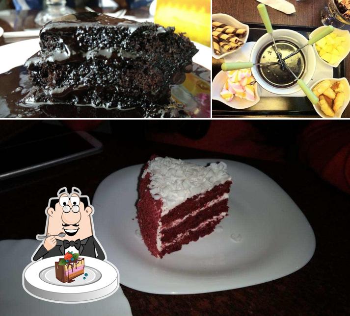 Chocolate cake at The Chocolate Room