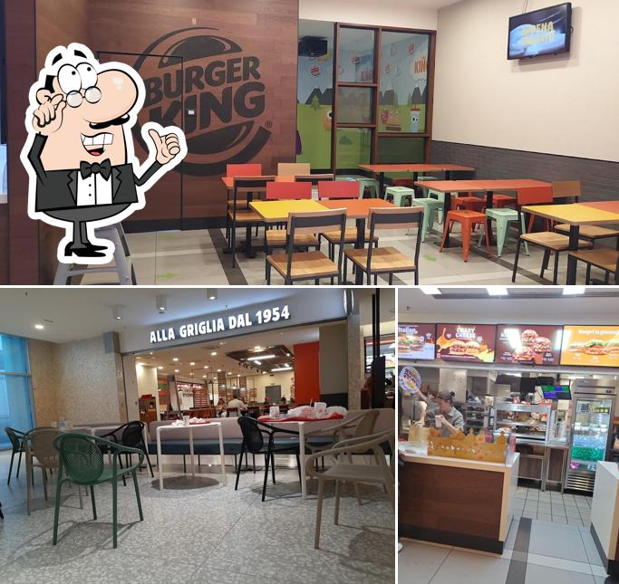 Gli interni di Burger King