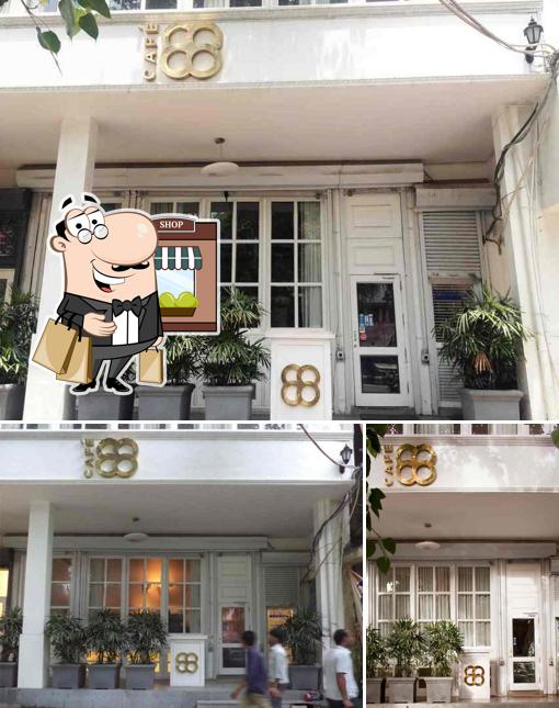 The exterior of Cafe 88