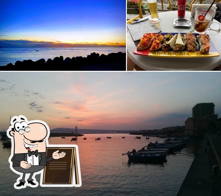 La esterno e birra del ristorante