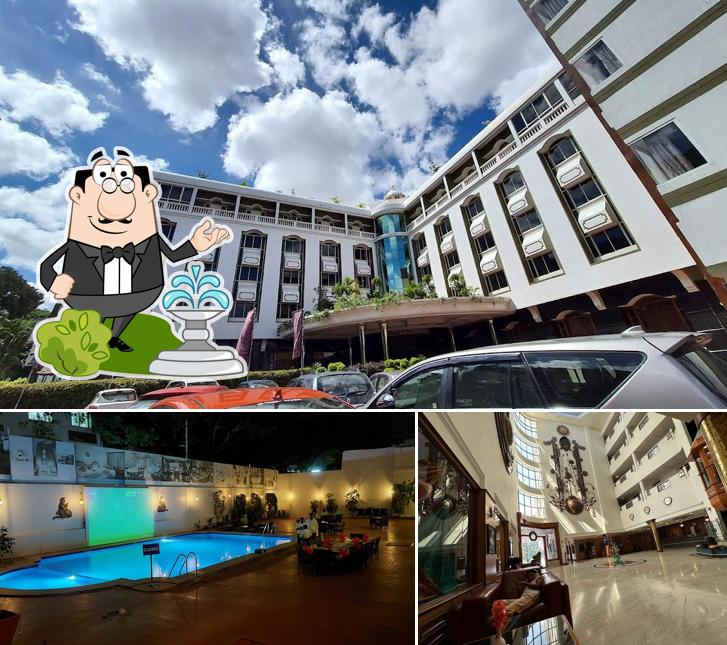 The exterior is an important feature of Hotel Sandesh The Prince