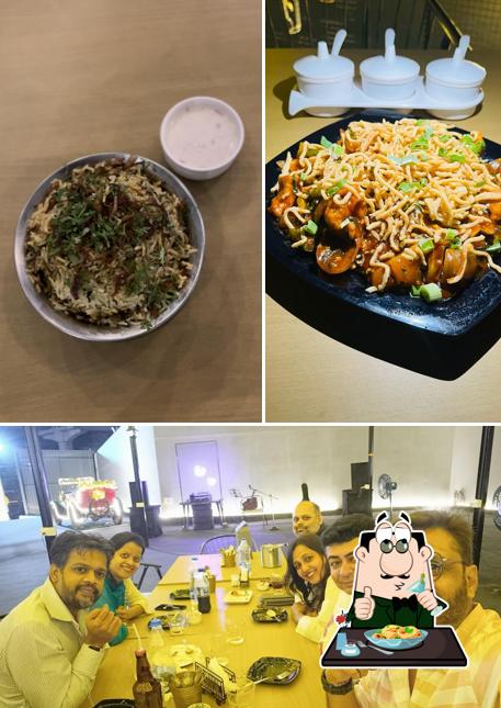 This is the photo showing food and interior at My Turn Restaurant & Lawn