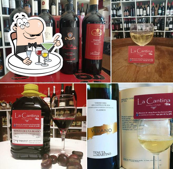 La Cantina di Claudio Perugia serve alcolici