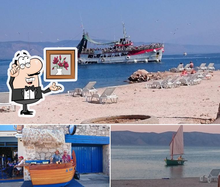 Gli interni di Cafe Mare Croaticum