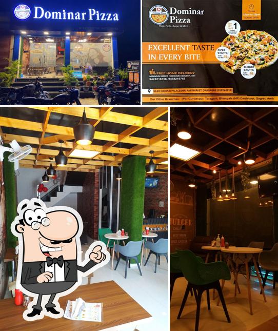 The interior of Dominar Pizza Shri Ram Market Dinanagar