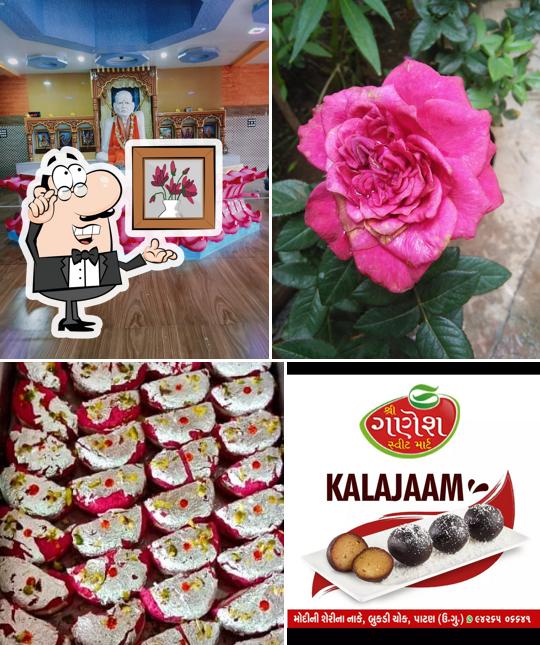 The interior of Ganesh Sweet Mart