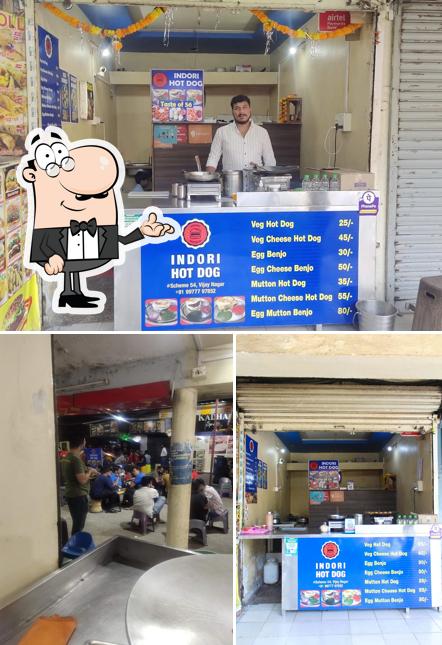 The interior of Indori Hot Dog