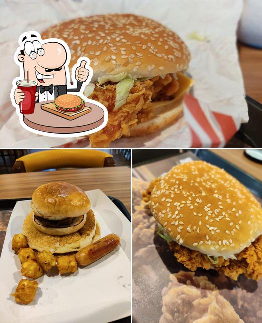 Order a burger at Leon's Burgers & Wings BTM Layout