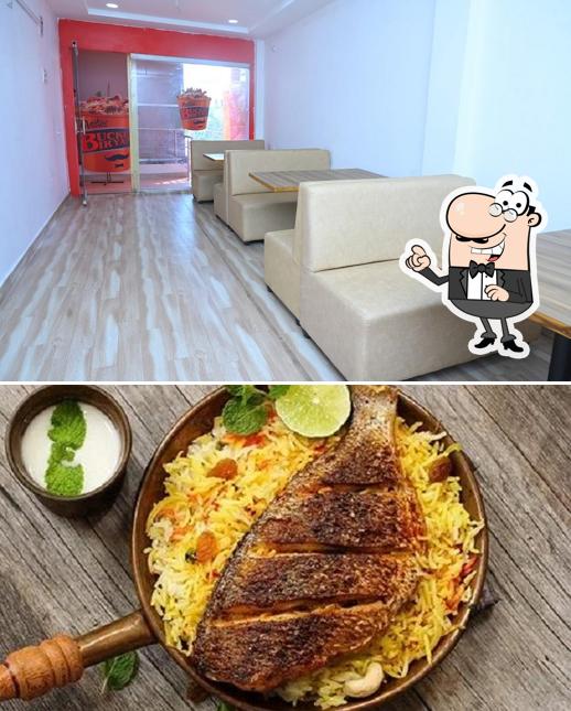 The interior of Master Bucket Biryani - Mancherial