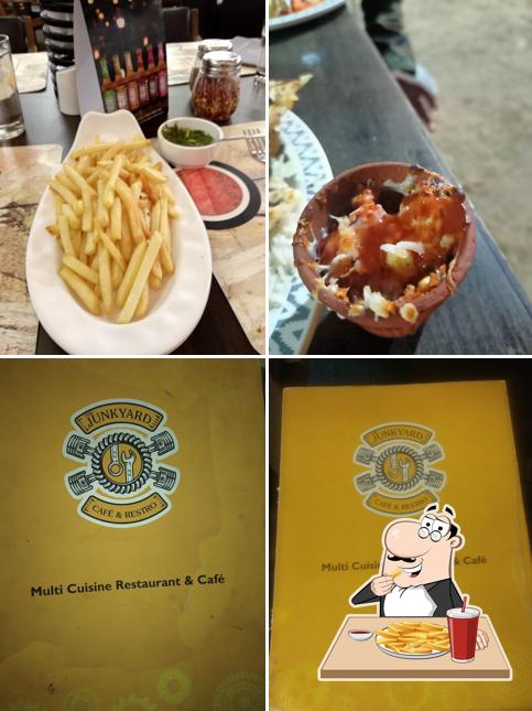 French fries at The Junkyard Restro & Party Plot