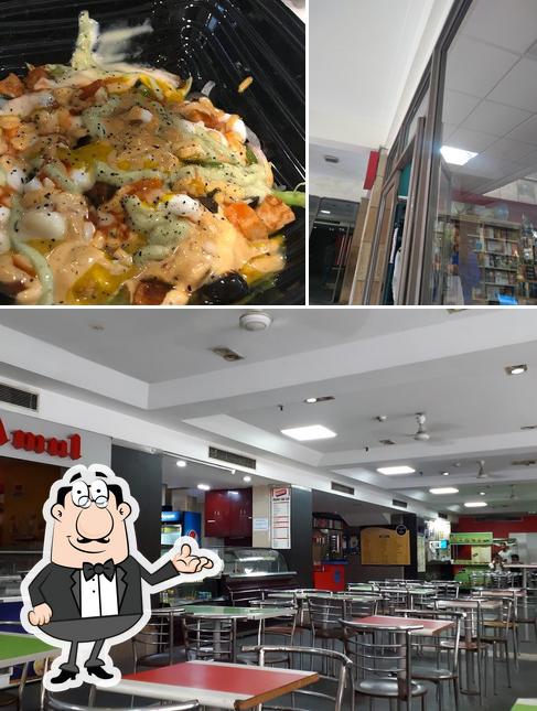 This is the photo showing interior and food at Subway