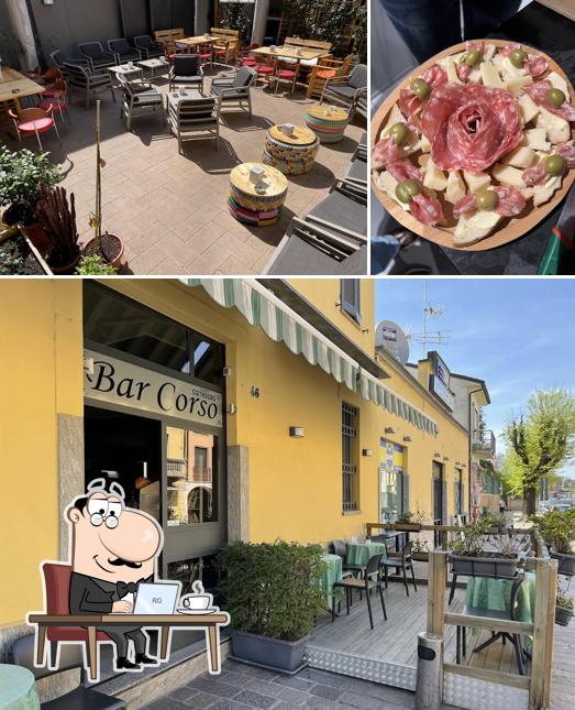 Bar Corso si caratterizza per la interni e cibo