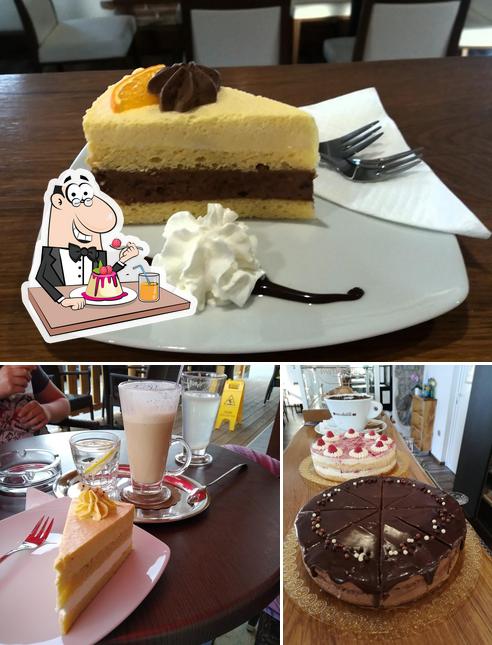 Kavarna Pivka propone un'ampia varietà di dolci