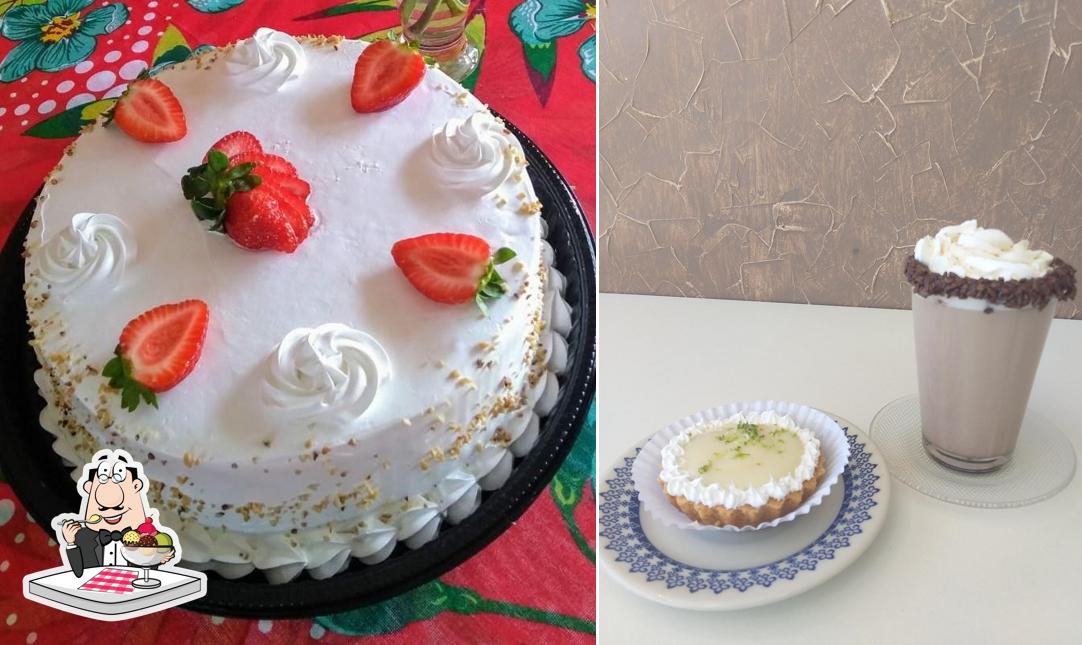 Confeitaria Raquel oferece uma variedade de sobremesas