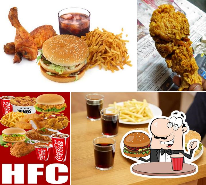 Order a burger at HFC HOT FRY CHICKEN