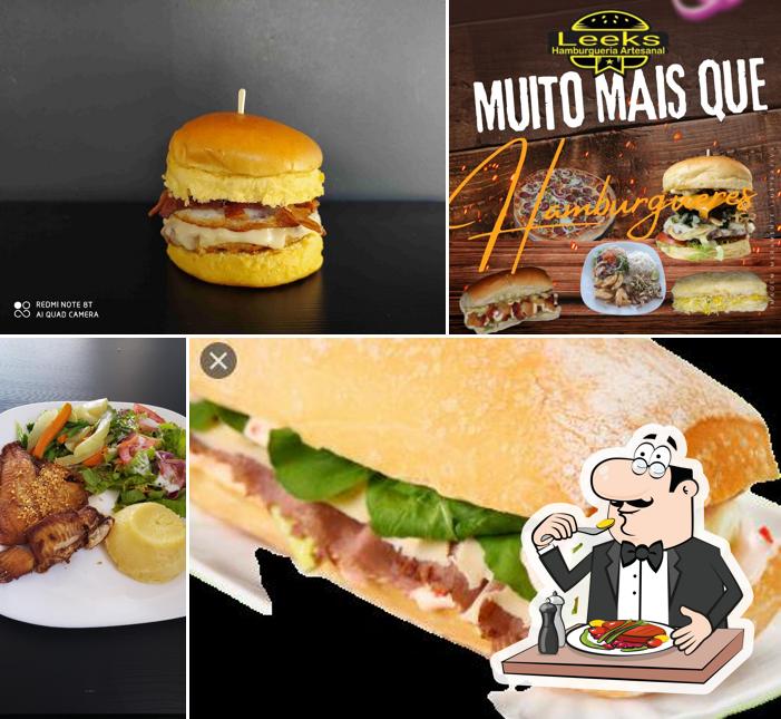 Platos en Leeks Hamburgueria
