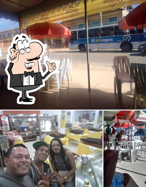 O interior do Pizzaria Rio D' Areia