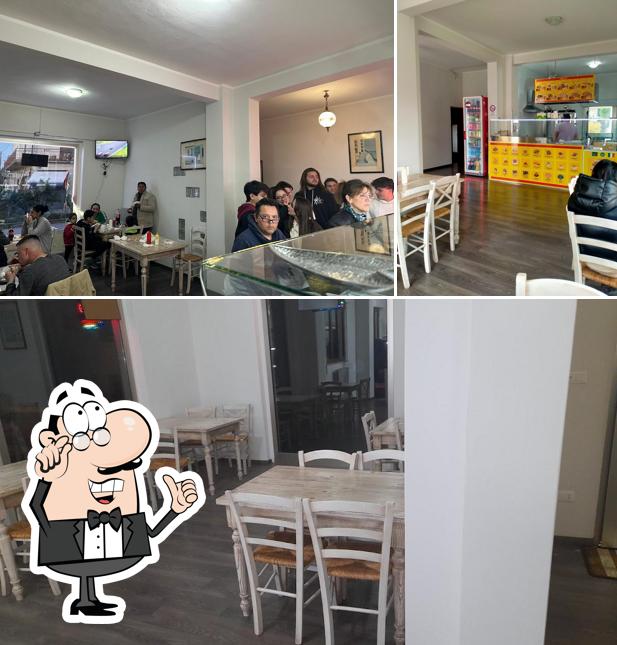 Gli interni di Riaz kebab pizzeria