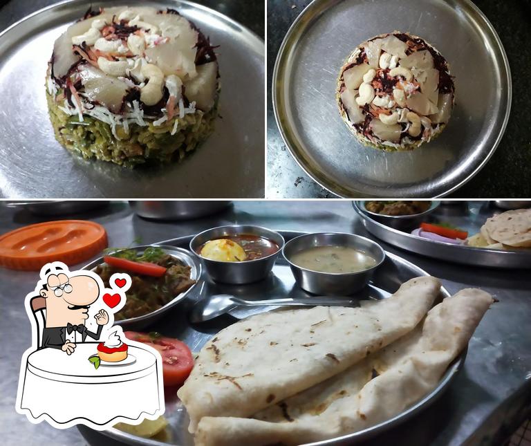 Uday Bhojanalay serves a selection of sweet dishes