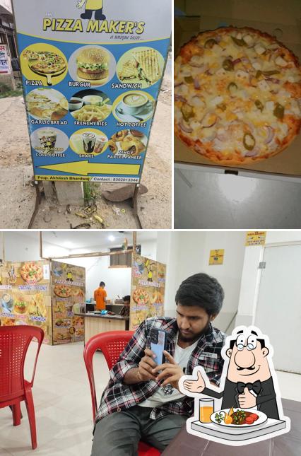 Food at "THE PIZZA MAKER'S"