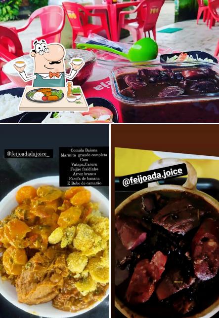 Dê uma olhada a ilustração apresentando comida e interior no feijoadadajoice