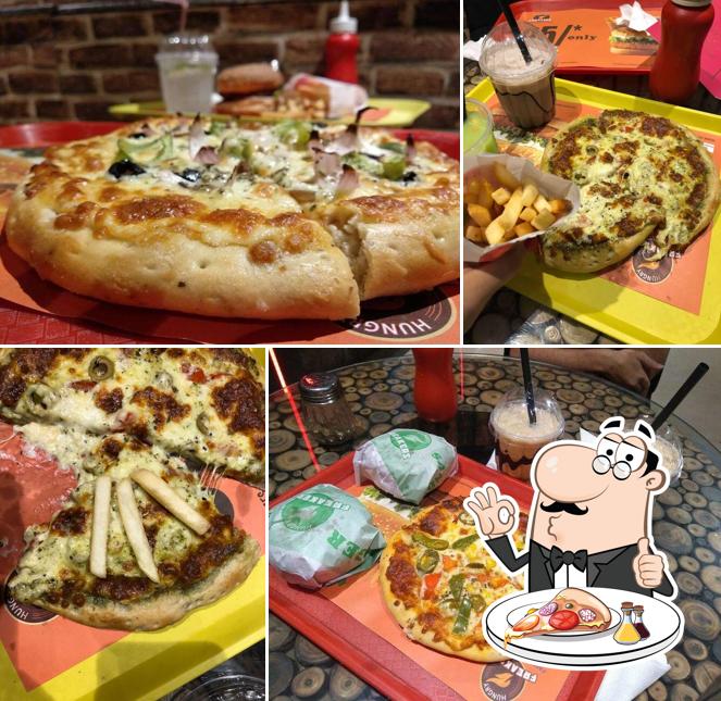 At Freakerz, you can get pizza