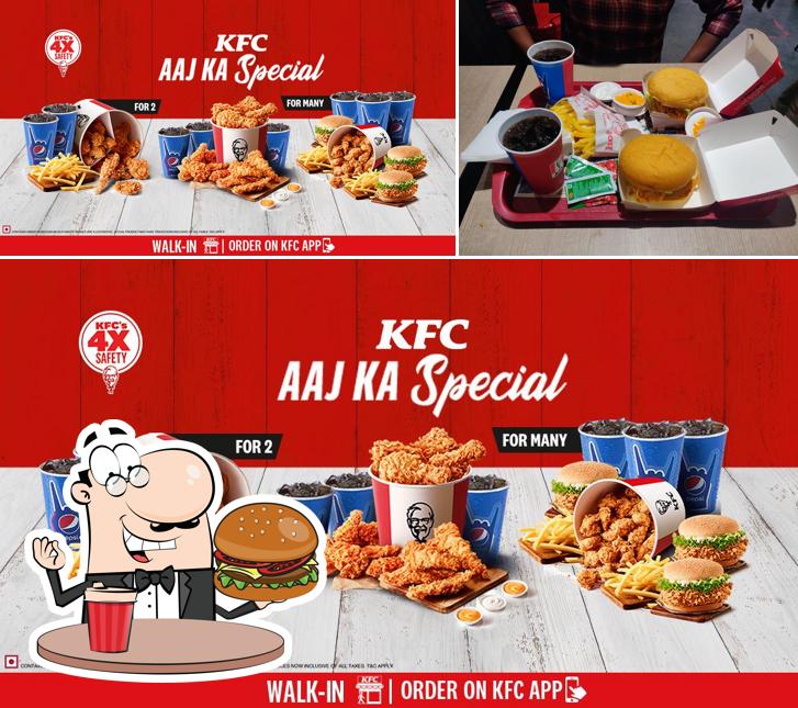Order a burger at KFC