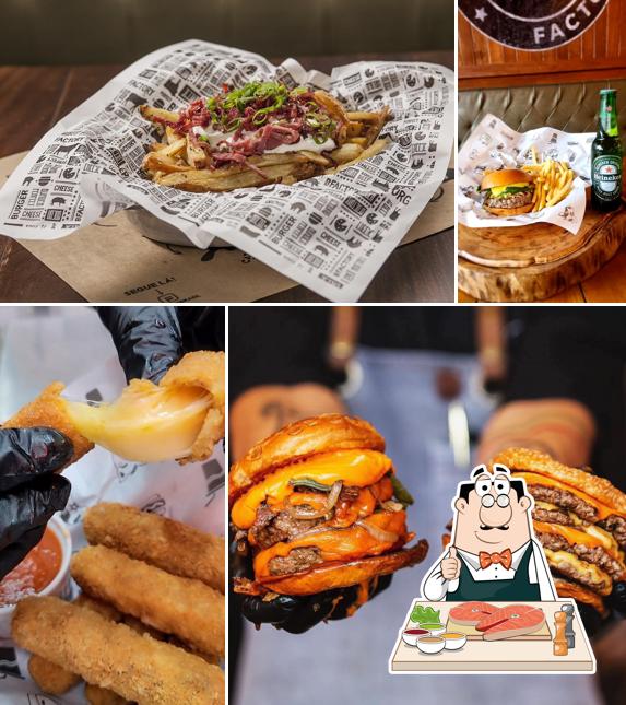 Peixe e fritas em B Factory Hamburgueria