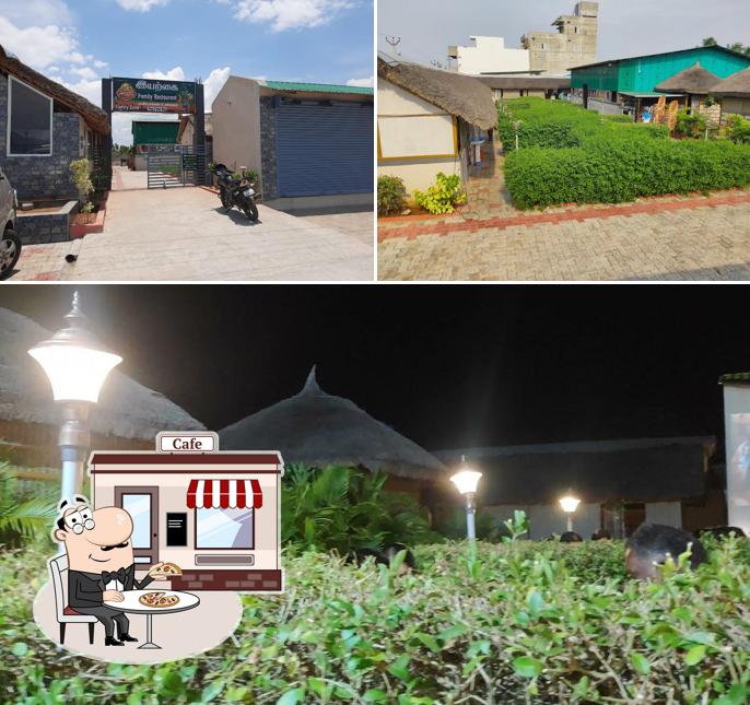 Enjoy the view at the outside area of IYARKAI FAMILY RESTAURANT