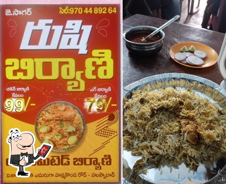 See this picture of Rushi unlimited biriyani point