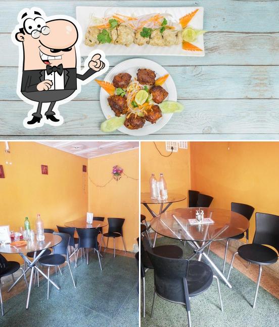 Among different things one can find interior and meat at Zaikaa