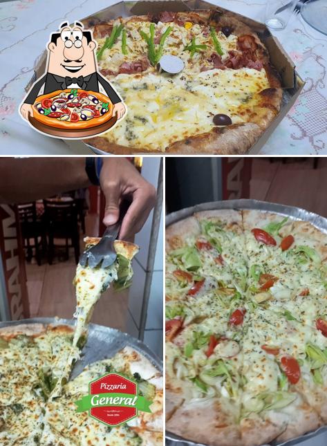 No Pizzaria General, você pode desfrutar de pizza