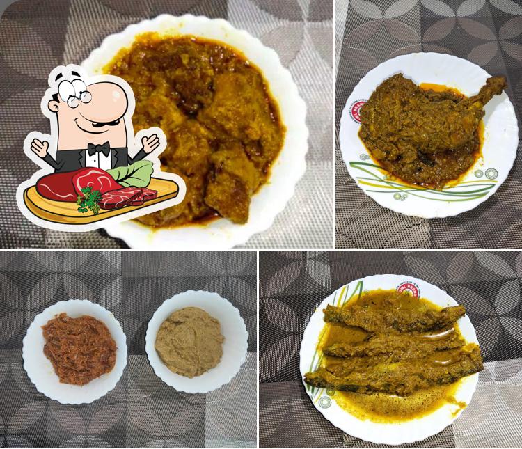 Order meat dishes at Ajanta Hotel