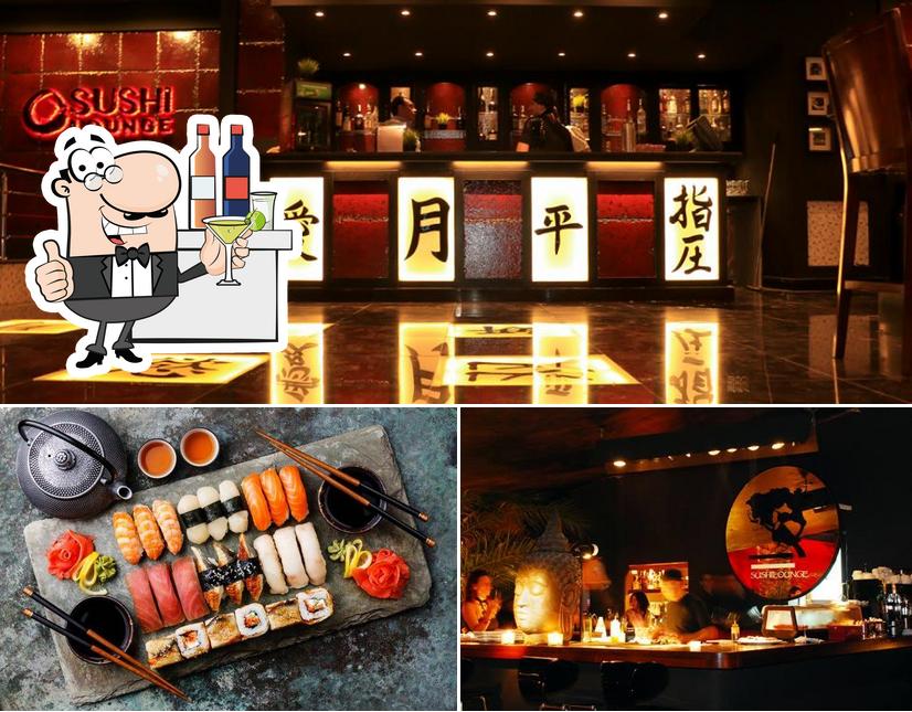 La foto di bancone da bar e cibo da MLGB Sushi Lounge