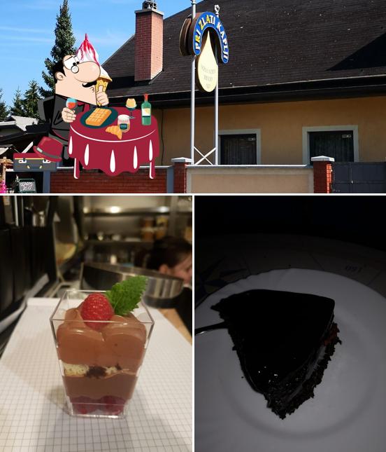 Pri zlati kaplji offre un'ampia gamma di dolci