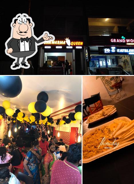 The interior of Shawarma Queen