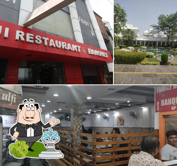 The exterior of Veer Ji Restaurant & Banquet - Best Family Restaurant Veg Restaurant in Bahadurgarh