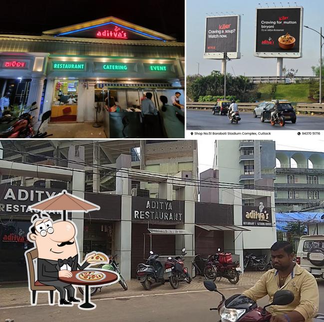 The exterior of Aditya Restaurant & Catering Service