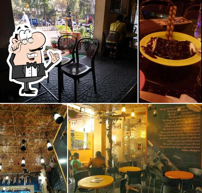 Take a seat at one of the tables at Bon Appetit