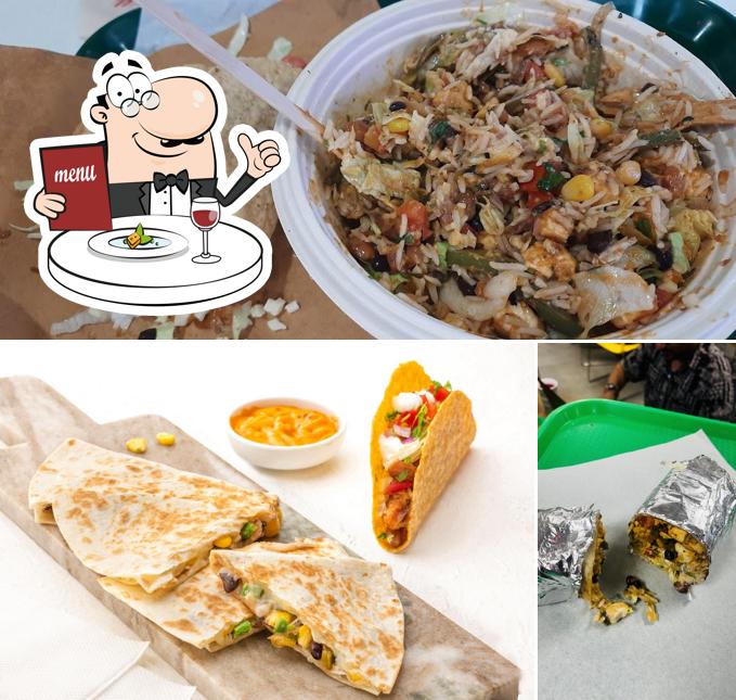 Food at California Burrito Mexican Kitchen @ Cybergreens