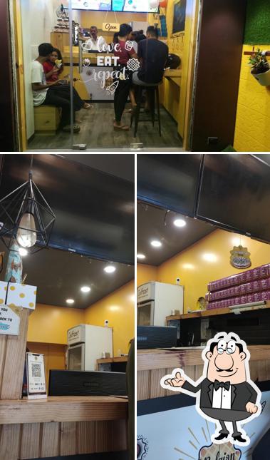 The interior of Belgian Waffles Cafe