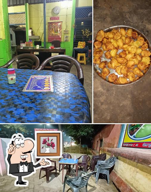 Among various things one can find interior and food at Family bhojnalaya