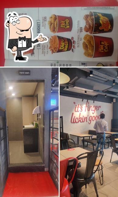 Check out the photo showing interior and dessert at KFC