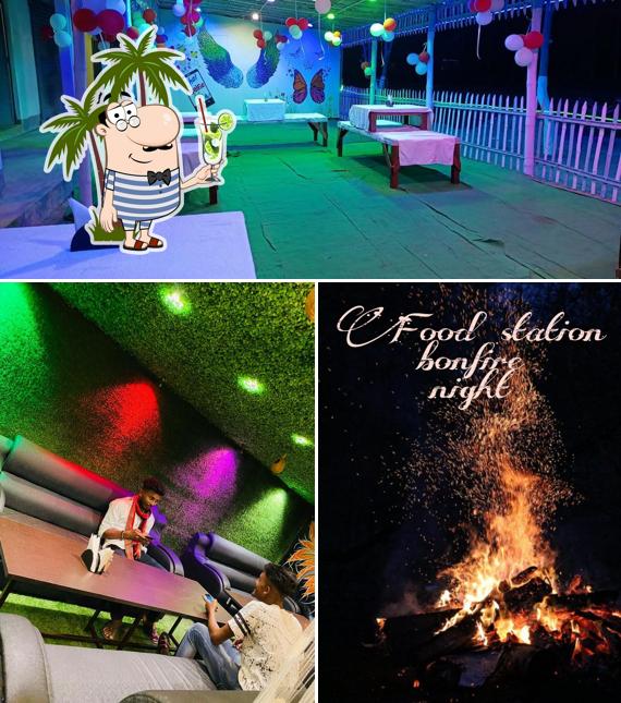 Look at the image of I love Food station