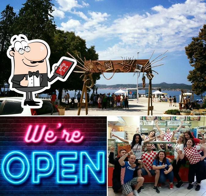 La esterno e interni del ristorante